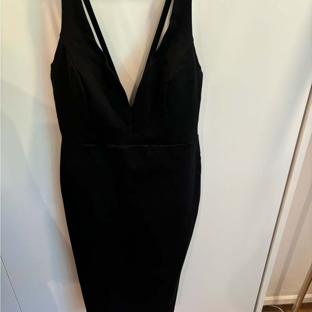 Lulu's Chic Black Backless Dress